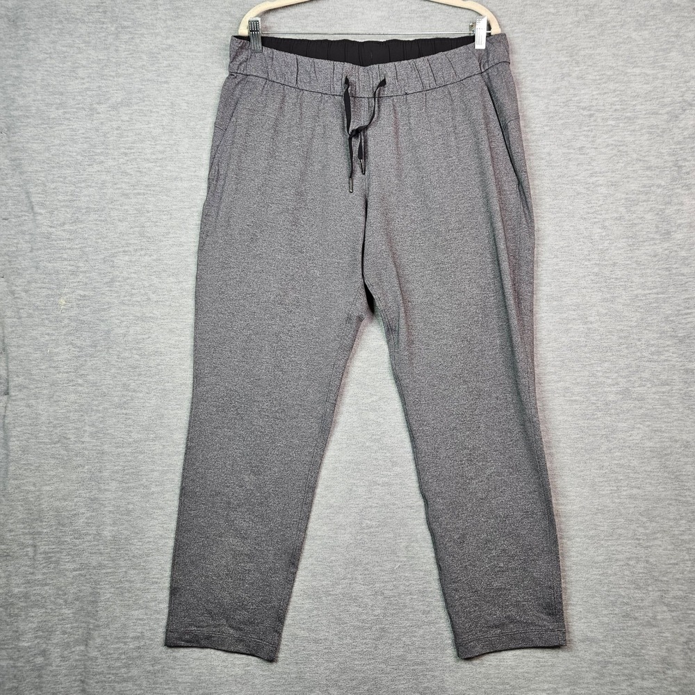 Lululemon On The Fly 7/8 Pant Heathered Grey Luxtreme Joggers Size 12